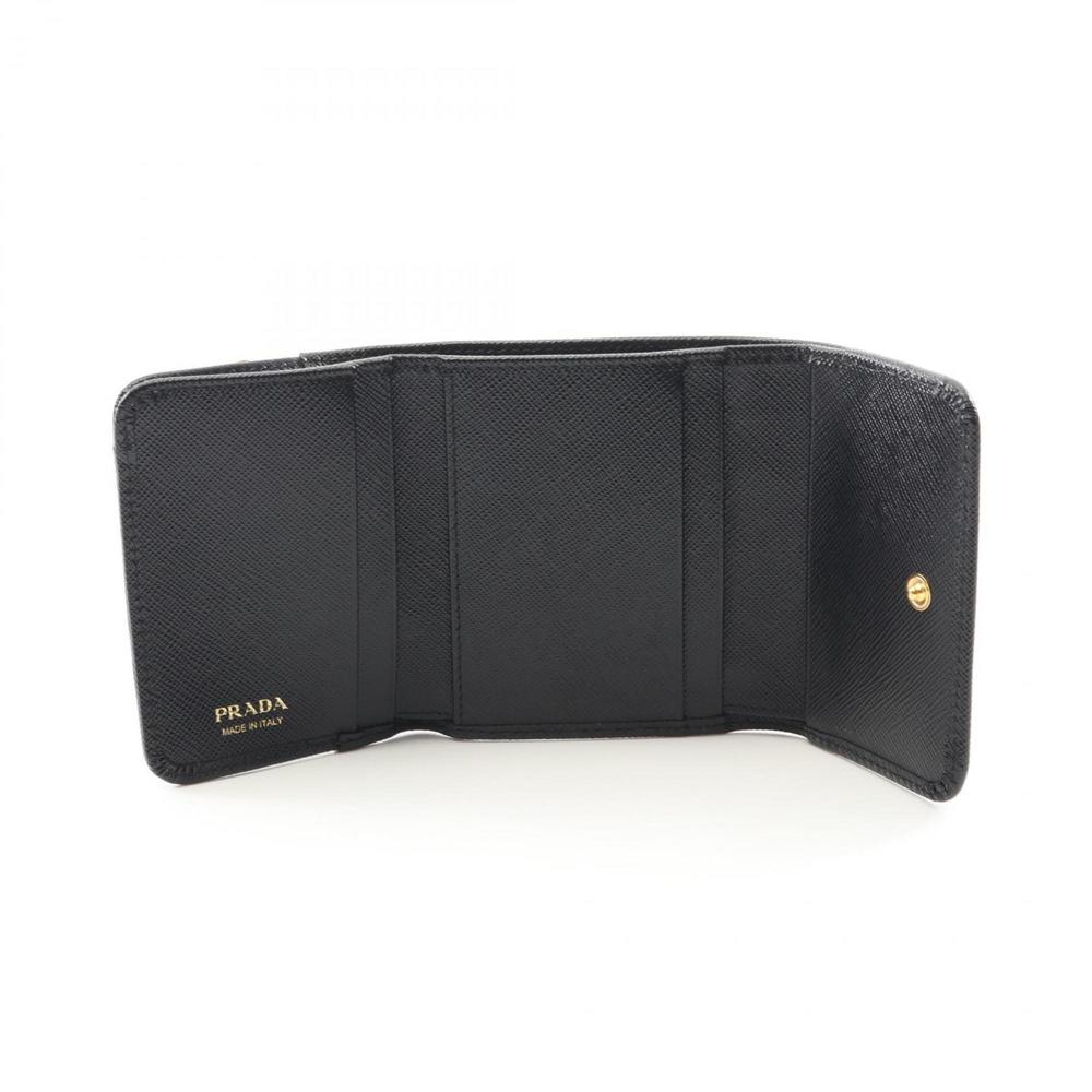 PRADA Black Leather Saffiano Wallet - Picture 4 of 7